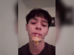 Latino tiktoker young boy show dick