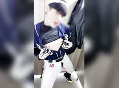 korean boy in baseball uniform 2