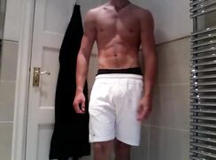 Vintage webcam: Muscle hunk naked