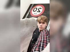 Cute Teens Shows off his Socks