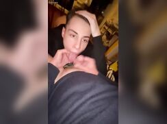 Sexy Twink Slut  gives a blowjob