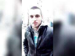 Amateur webcam: Naked in a city market