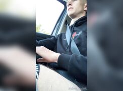 cute big cock blonde aiden car cumming bate