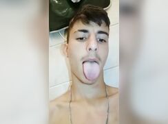 AHV - Young straight lad cums