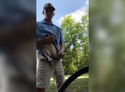 AHV - Young twink cums outside