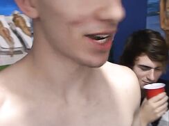 Frat Guys in shave a MAGA dude to satisfy their sexual needs - AI Enhanced