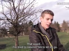 CZECH HUNTER Very Cute Boy Gives in