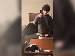 Nice looking boy show off