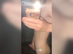 Twink jerking at mirror