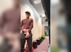jerking off in public library