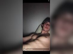 cute big cock college guy bed bate clip