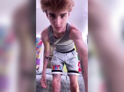 Sexy Jonathan shows his hairy hole