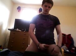 Cute tumblr boy jerks off and cums