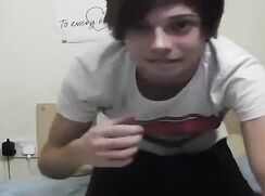 Vintage webcam: In his dorm room