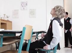 Twink in detention busted and seduced