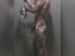 Spycam Step-Brother Shower Cock