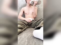 19 yo taiwanese boy cums after holding it in for 3 days