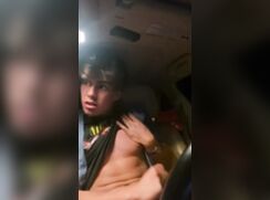 AHV - A very very cute boy in a car