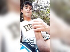 AHV - Masturbation big cum in the river