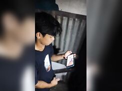 Cute Latino jerks-off in the bathroom after class