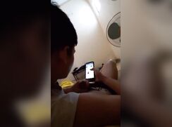 Little brother loves to help out