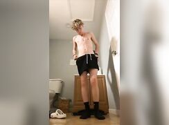 cute blonde tom baiting clip