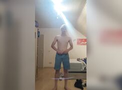 Blond twink strips part 1