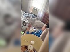 Caught this guy jerking-off in his room