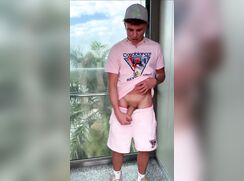 cute fit alfie showing oof in publicduring his ibiza vacation