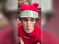 cute blonde hot snapchating bate clip