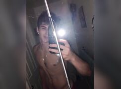 cute hornie guy bate on bed off