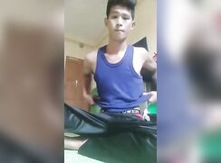 Burmese Big Cock Jerking on Floor