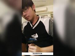 big dick asian nerd cumming