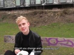 the czech-hunter makes the boy cum