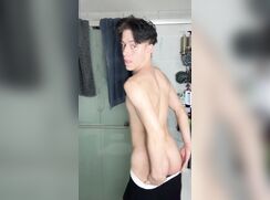 AHV - Bathroom jerkoff