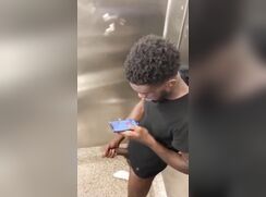 AHV - Caught jerking and bussing in a public restroom
