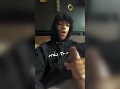 AHV - Cums on his hoodie