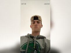 cute college big cock snapchating clip