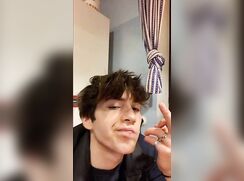 cute college brunette snapchat cumming clip