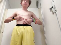 Teen boy strips for the first time - no cum - #YTB13