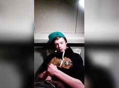 Quick wank after school teen Dutch boy