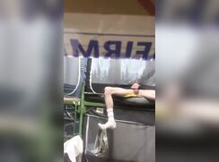 Super horny guy in hostel