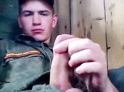 russian military guy cums