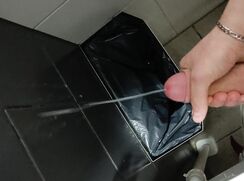 Young boy blast cumshot at school bathroom