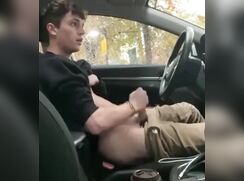 Guy cum car outside short gay porn