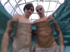Boys cam show under water