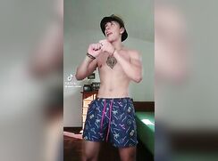 cute argentino tiktoker santi bate clip