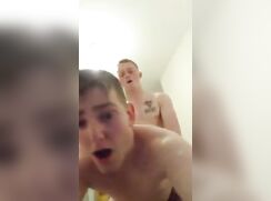 Bottom films himself getting hard fucked