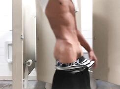 AHV-HD - Cumming twice in Lake Elmo State Park bathroom