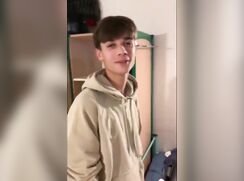 Jerking off next to his str8 roommate while talking